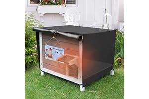 HiCaptain Casetta per gatti completamente isolata al 100% con schiuma a 6 lati, resistente alle intemperie, per più gatti, per esterni, per feste invernali, 61 x 51 x 54 cm (grigio)