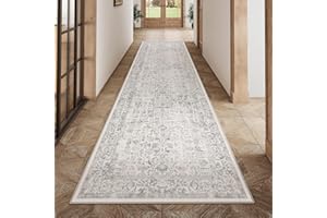 HUGEAR Vintage Dywany Do Salonu Szary DużE Dywaniki 80x400cm Antypoślizgowy Zmywalne Sypialni Jadalni Pokoju Pralni Biura Dywanowa KróTkim WłOsiem