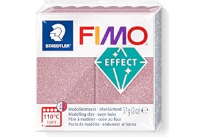 Staedtler FIMO STAEDTLER Effect-Pain pâte à Modeler 57 g Effet Gold, 8010-212 St, Paillettes Or Rose, Standard