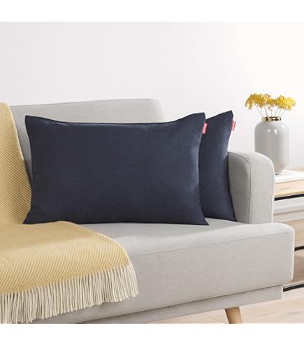Wit linnen kussensloop met ruches - Romantic Touch - Casa Comodo