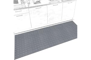 ‎ANRO ANRO Läufer Teppich Küchenläufer Weich rutschfest anpassbar Velour Itaca Grau 65x220cm Viele Größen/Muster