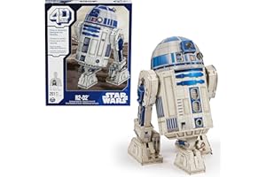 4D BUILD - Puzzle 3D Star Wars - Maquette Star Wars 201 Pièces - Droide R2D2 Inspiré de la Saga - Puzzle Adulte - Jeu de Construction à Collectionner - Jouet adulte - Jeu Enfant 12 ans et +