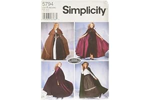 Simplicity Simplcity Disfraces para Mujer 5794, Papel, Blanco, A (XS,S,M,L)