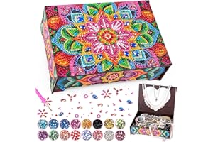 Geschenke Mädchen 7 8 9 10 11 Jahre, Diamond Painting Schmuckkästchen Kinder ab 8 10 Jahre, Bastelset Kinder ab 6 Jahre, Kreatives Basteln Geburtstagsgeschenke Mädchen 5-12, Diamant Painting Spielzeug