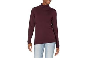 Amazon Essentials Mujer Jersey de Cuello Vuelto, Manga Larga, Ligero y de Ajuste Clásico (Disponible en Tallas Grandes)
