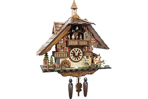 CUCKOO PALACE Cuckoo-Palace Orologio a cucù al Quarzo-Movimento Chalet-Style 42cm
