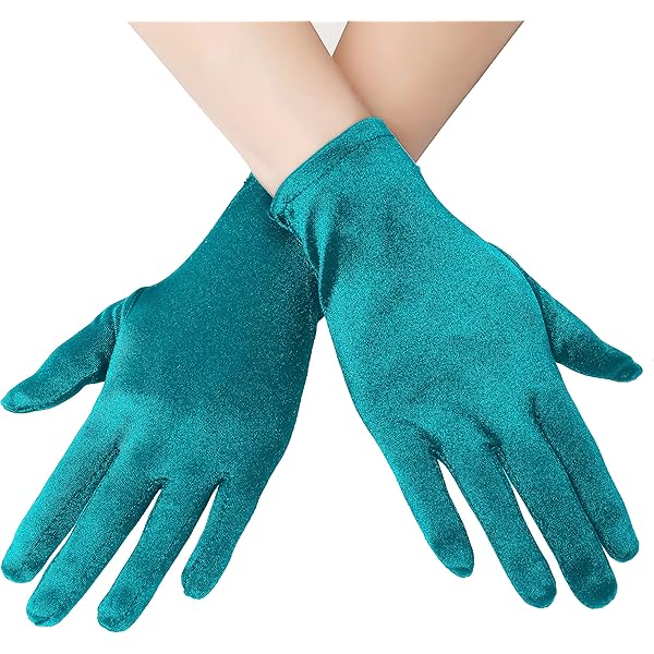 Korte witte handschoenen voor kinderen