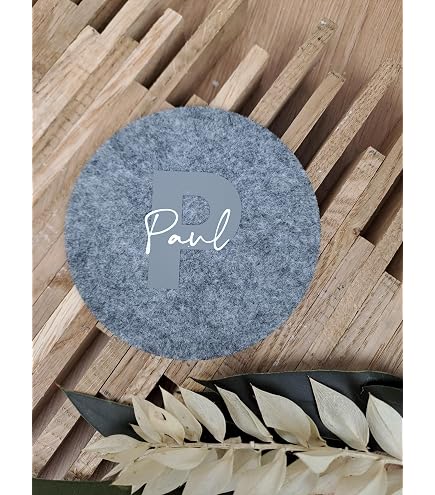 Personalisiertes Schieferuntersetzer-Set Mit Gravur - Individuelle Geschenkidee Für Männer & Frauen - Rutschfeste Untersetzer Für Gläser