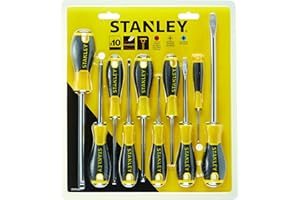 Stanley 0-60-211 Zestaw Wkrętaków, Czarny/Żółty, 10 Elementów