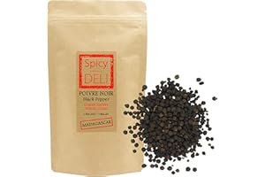 Poivre noir en grains de Madagascar 200gr "sachet kraft refermable"