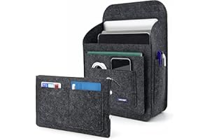 Lucky Sign - Organizer kieszonkowy do plecaka wielofunkcyjnego z filcu do Fjällräven Classic 16 l, 26 x 10 x 35 cm – ciemnoszary