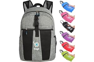 Bago Lightweight Small Hiking Backpack for Women and Men - 25L Travel Day Pack - Foldable Hiking Daypack Ultralight for Camping Outdoor Sports - Day Bag Packable Backpack for Travel (SnowGray)