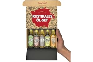‎TIMBER TASTE TIMBER TASTE® Essig & Öl Geschenkset [für Männer] - 5 erlesene Essige & Speiseöle [5x40ml] - Kochbox Koch Set - Öle Gewürze Geschenke Set Weihnachten Papa & Mama - Weihnachtsgeschenke Set für Männer