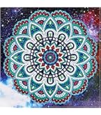 5D Diamant Painting Lotus 40x80cm - DIY Diamond Malerei Set Mit Quadrat Diamanten