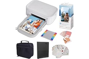 HP Sprocket Studio Plus de 4x6” Impresora fotográfica instantánea - Paquete: álbum de Fotos, marcadores, Papel fotográfico y Adhesivos.