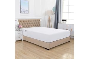 Elegant Comfort Najwyższej jakości hotelowa bardzo głęboka kieszeń 45-53 cm pojedyncze prześcieradło z gumką na wysoki materac, luksusowe i najdelikatniejsze gęstość splotu 1500 egipska jakość