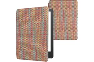 kwmobile Pokrowiec kompatybilny z Amazon Kindle Paperwhite 11. generacji 2021 - etui na czytnik e-booków z PCW - kolorowy żółty/czerwony/zielony