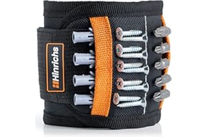 Hinrichs Bracelet magnétique pour homme, cadeau pour homme, cadeau pour homme, cadeau de fête des pères, outil cadeau pour homme, cadeau artisan, cadeaux amusants pour hommes gadgets 2024, 40 cm,