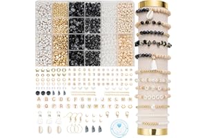 LEUYUEE Perline Per Braccialetti Kit Fai Da Te Kit per la creazione di gioielli pietre preziose naturali per Gioielli Braccialetti Collane Orecchini