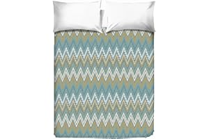 PENSIERI DELICATI Telo Copriletto Matrimoniale 260 x 280 cm, Telo Singolo 100% Cotone Pique, Ideale Come Telo Arredo, Coperta Salva Letto 2 Piazze, Fantasia Spinato Verde, 100% Made in Italy