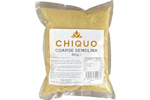 Chiquo Semolina Coarse 500g - Suitable for Baking, Pizza, Pasta, Pudding, and Cakes