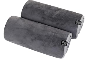 Lucky Paws® Hundehandtuch - luxuriöse 600g/m,140x80cm XL Hundehandtuch extra saugfähig - trocknet schnell, weiches Hunde Handtuch - Gute Geschenke für Hundebesitzer - Hunde Zubehör (2er-Pack, grau)