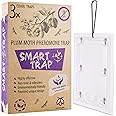 Pestmatic Plum Moth Trap x3, Plum fruit moth monitoring trap, Garden control for fruit trees, Plum pheromone trap that is safe for birds and pollinators, Plum natural protection,Outdoor insect catcher