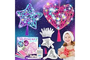 FULLOVE Geschenke ab 7 8 9 10 11 12 Jahren Kinder Bastelsets ab 7–12 Jahren Jungen Mädchen Geburtstag Weihnachten Spielzeug Spiele ab 8-12 Jahren Teenager Laternen String Art Kit