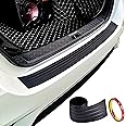Goodream Rear Bumper Protector Guard Universal Black Rubber Trim Cover Protection Strip Scratch-Resistant Exterior Car Accessories Trunk Door Entry Sill Guard for Most Cars and SUV(35.8Inch)