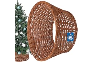 KOTARBAU® Weihnachtsbaum Rock aus Weide Ø 45 cm Weihnachtsbaumkorb Weihnachtsbaumständer Hülle Deko Tannenbaumständer Standfuß Naturfarbe Christbaumständer aus Rattan Natur