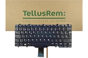 TELLUSREM Teclado de respuesto Español sin retroiluminación para DELL E7250 E5250 E5270 5250 7250