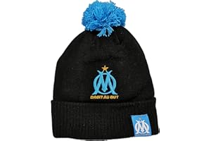OLYMPIQUE DE MARSEILLE Bonnet Pompon Om - Collection Officielle Football - Taille Adulte Homme