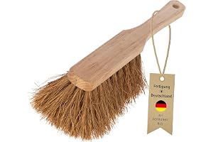 Kerbl 29479 handborste kokos, platt trähandtag med hål