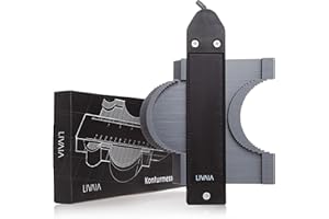 Contour Gauge with Lock: Premium Contour Gauge Duplicator and Corner Measuring Tool – Contour Duplication Gauge for All Shapes – Angle Finder and Measuring Tools – Profile Gauge with Lock by LIVAIA