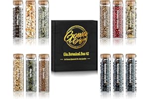 GOWA ORIGIN Premium Gin Gewürze I Gin-Botanicals für Gin Tonic, Cocktails oder auch zum Kochen I Gin Geschenkset Männer I Gin Zubehör (12er Premium Botanicals)