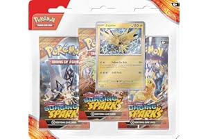 Pokémon TCG: Scarlet & Violet—Surging Sparks 3-Pack Blister – Zapdos (3 Booster Packs & Foil Promo Card)