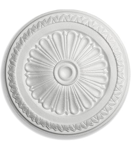 Rosone Decorativo Per Soffitto Mod. ER32DY - Diametro 32cm | Decorazione Per Interni, Stile Classico - Foto 6