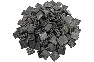 BTMIEY 500g Quartz Mosaic Tiles, 2CM Multi Color Mosaic Pieces Stones for DIY Making Craft Hobby Arts Home Wall Decoration (Black)