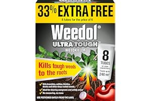 Weedol Ultra Tough WeedKiller Liquid Concentrate, 6+2 Tubes