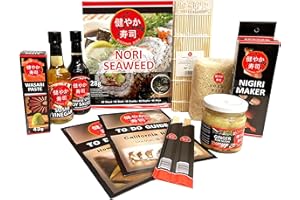 ‎SEBA GARDEN Seba Garden SUKOYAKA Sushi Maker Kit - 9-teiliges komplettes Sushi-Set, ideal zum Ausprobieren oder als Geschenk - Multi Language To Do Guide