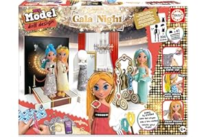 Educa - My Model Gala Night, stwórz i zaprojektuj swoją lalkę, zawiera ponad 150 stylizacji, fotoksiążki, aby pokazać swoje modele i ponad 40 akcesoriów, dla chłopców i dziewcząt w wieku 6 lat 7 lat 8