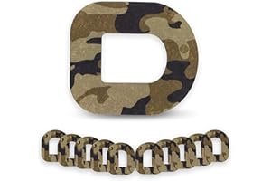 ExpressionMed - Adhesive Patch for Omnipod (10-Pack) - Pre-Cut, Waterproof, Non-Fraying CGM Tape (Camo)