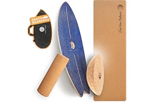 ‎JUCKER HAWAII JUCKER HAWAII Balance Board Ocean Rocker | Surf Balance Board mit Rocker Shape (100% Echtholz) und extra rutschfester Oberfläche | Gleichgewichts Trainer Für Kinder und Erwachsene | Find Your Balance