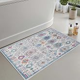 Monnhein Banyo Paspası, Yumuşak Banyo Halısı, Kaymaz Dot Tabanlı, Su Emici, Makinede Yıkanabilir - 60 x 100 cm