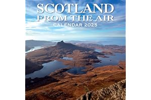 2025 Scotland Calendar: Scotland from the Air - Square Wall Calendar - Month to View - 12 Months