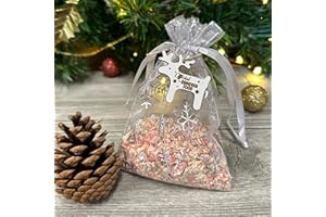 MY PRETTY LITTLE GIFT LTD Magical Reindeer Food - Bag, Food & Charm - Father Christmas Eve Box Stocking Filler Magic Kids Tradition - Wildlife Friendly Biodegradable Oats