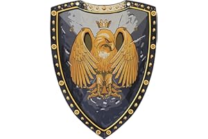 Liontouch - Golden Eagle Knight Shield - Age 3-8 Years | Medieval Pretend Play Foam Toy For Boys With Eagle Theme | Safe Weapon & Battle Accessory For Kid’s Dress Up & Costumes