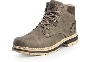 CC-Los Men's Winter Snow Boots with Sherpa Fleece Lining Waterproof Slip-Resistant Insulated Size 6.5-11.5