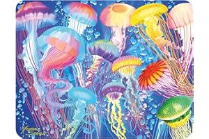 Magnet 3D LiveLife - Danse des Méduses de Deluxebase. Aimant lenticulaire Puissant pour frigo 3D. Magnet décoratif Enfants & Adultes avec Illustrations sous Licence Artiste renommé Michael Searle