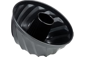 Grizzly Gugelhupf Backform - Ø 22cm Antihaft - Solide aus Karbonstahl 2- Fach beschichtet, Klassische Kuchenform - runde Bund